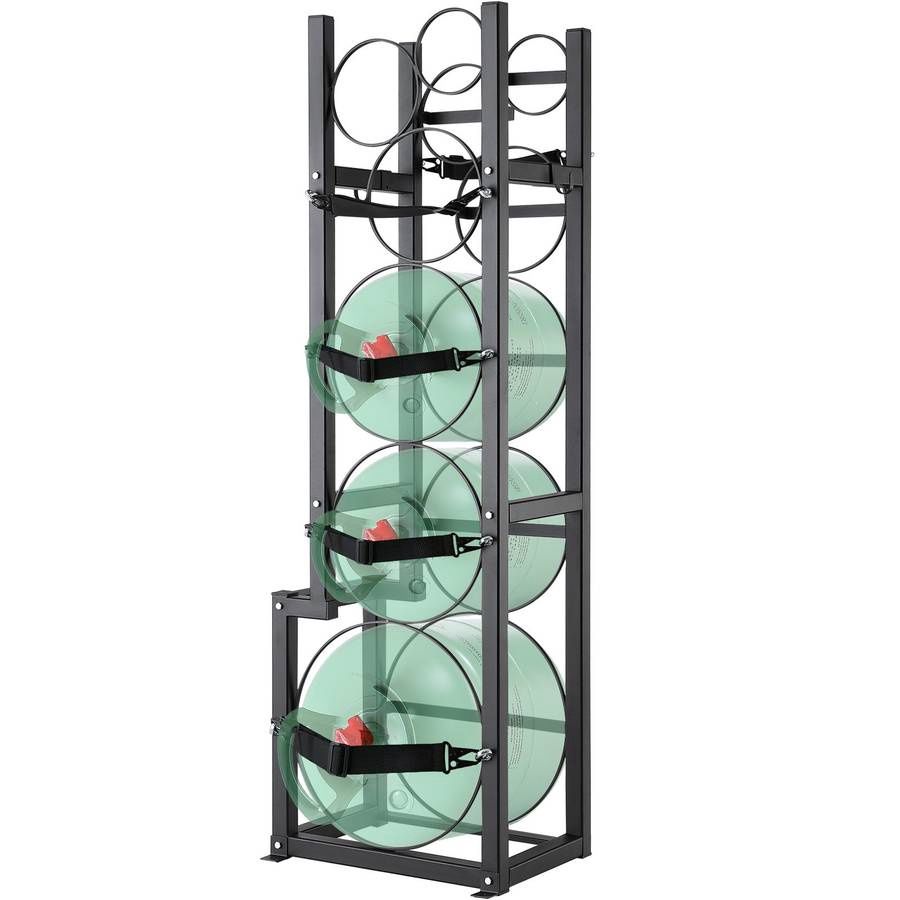 VEVOR Refrigerant Tank Rack, with 1 x 50lb, 2 x 30lb and Other 3 Small