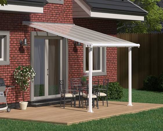 Palram - Canopia Olympia Patio Cover - 10&#39; x 10&#39; - White/White