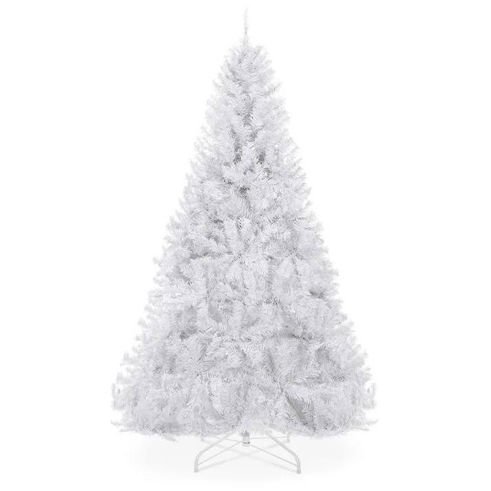 SKY7071 7.5&#39; Premium White Artificial Pine Christmas Tree w/ Tips,