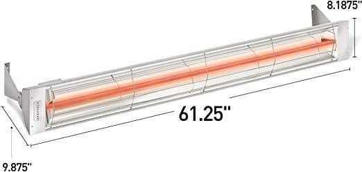 Infratech W-4024 SS Stainless Steel 61.25” 4000 Watt