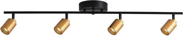 VidaLite LED Track Light 7W Four Bulb Fixed Rail with Rotating Heads
