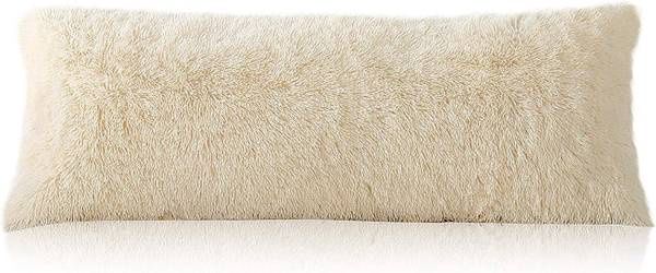 A&amp;L Faux Fur Body Pillow 46&quot;x16&quot;