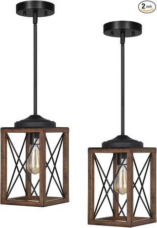 DEWENWILS 2 Pack Farmhouse Pendant Lights