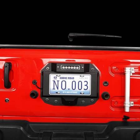 Hooke Road Wrangler JL Spare Tire Delete License Plate Kit - 2018-2024
