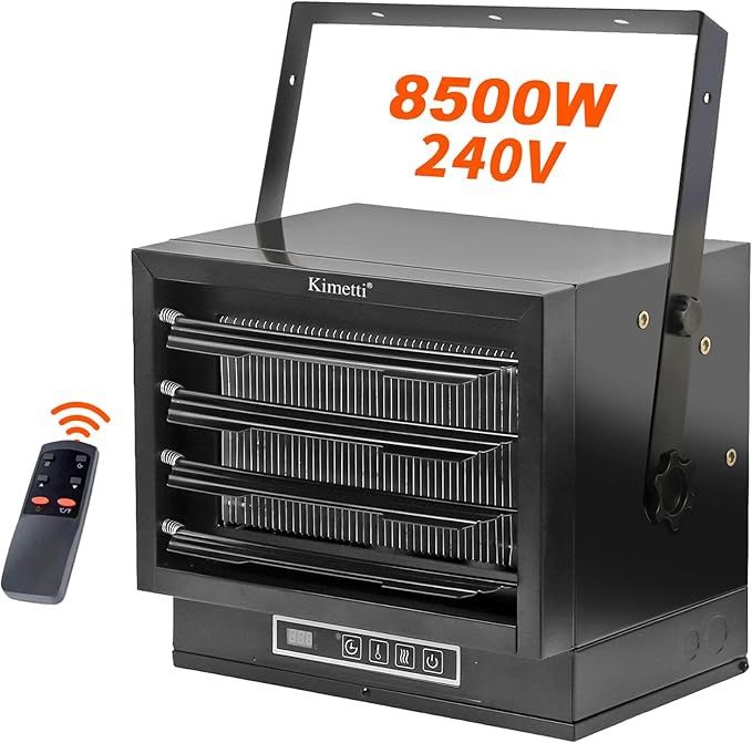 8500W Electric Garage Heater, 240V Ceiling Mount Shop Heater for Indoor