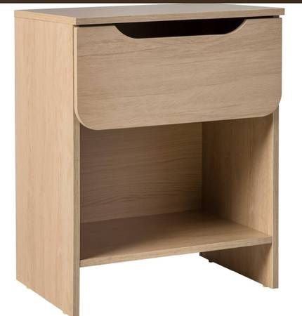 Domm 1 Drawer Nightstand in Riviera Wood Finish by Walker Edison