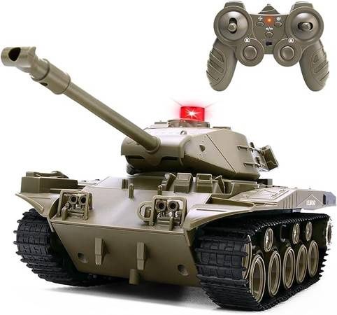 Remote Control Tank for Kids, M41A3 American Army Battle Tank, Programmable RC Tanks with Lights &amp; Realistic Sounds, RC Militar