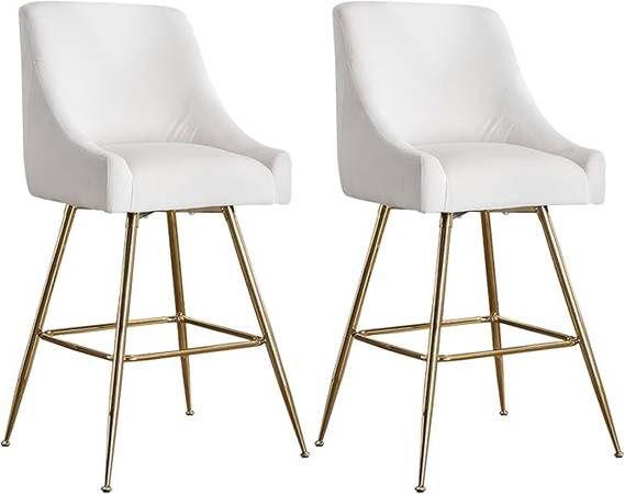 Velvet Bar Chair Set of 2, Furniture Series Modern Decoration,