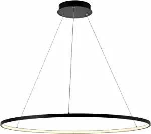 JONATHAN Y JYL7220A Circulo 35&quot; Round Integrated LED Metal Chandelier