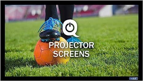 QualGear 110-Inch Fixed Frame Projector Screen, 16: 9 High Contrast