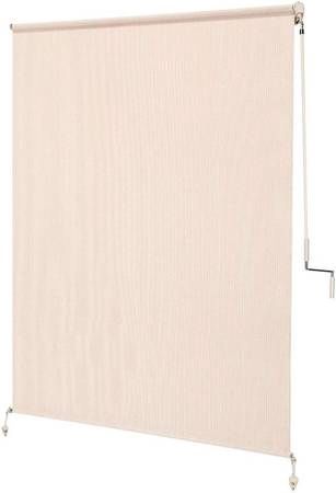 Coolaroo 462161 Wand-Operated Roller Shade, (4&#39; x 8&#39;), Pebble