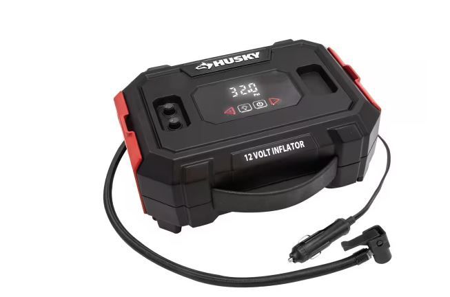 Husky 12 Volt Inflator with Auto Shutoff &amp; Digital Gauge 12V 1009-549-875