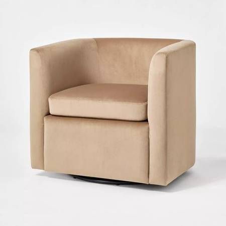 Vernon Upholstered Barrel Swivel Accent Chair - Threshold™ designed with Studio McGee blemished