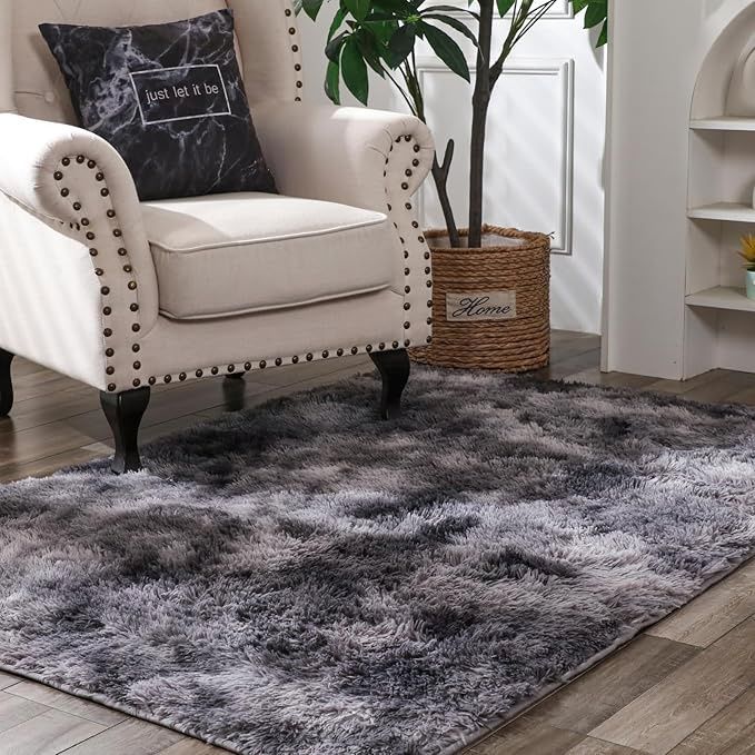 Haowaner Waterproof &amp; Ultra Fluffy Rug For Bedroom Aesthetic, 4x6