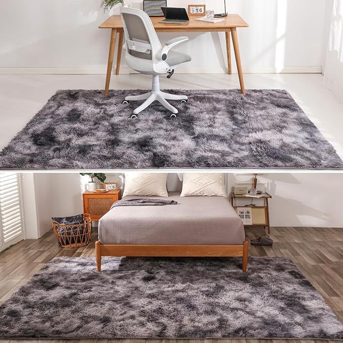 HAOWANER Waterproof &amp; Ultra Fluffy Rug for Bedroom Decor, 5x8