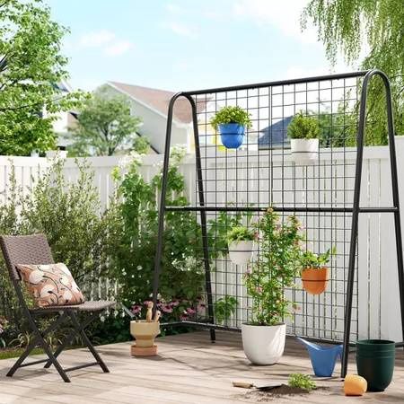 69.5&quot; A-Frame Outdoor Decorative Screen Black - Room Essentials