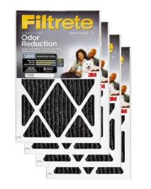 3M Home Odor Reduction Filter 18&quot; x 24&quot; pack of 4