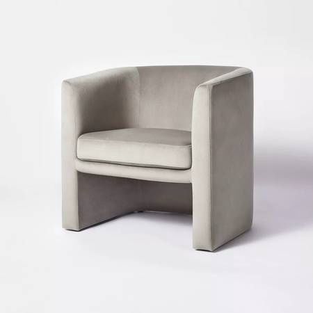 Vernon Upholstered Barrel Accent Chair grey - Threshold™ designed with Studio McGee