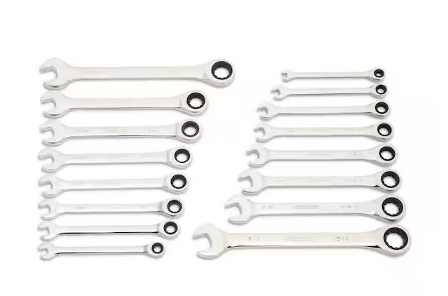 Husky SAE and Metric Ratcheting Wrench Set (16-Piece)