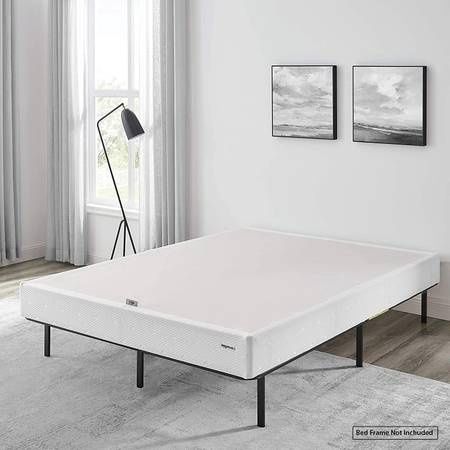 California King Smart Box Spring Bed Base, 9 Inch Mattress Foundation