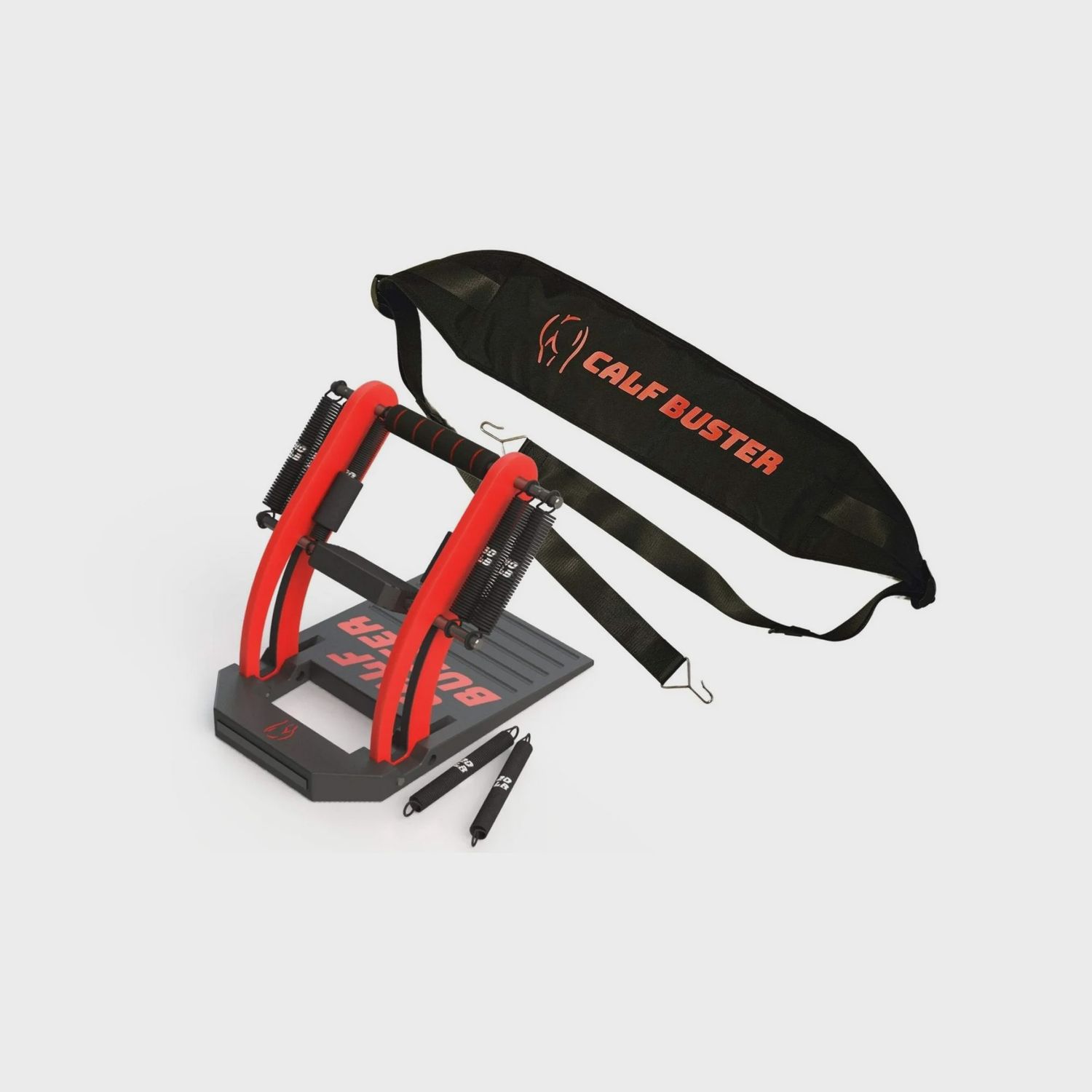Calf Buster Adjustable V2 Calf Extension Machine with Waist Strap, Red