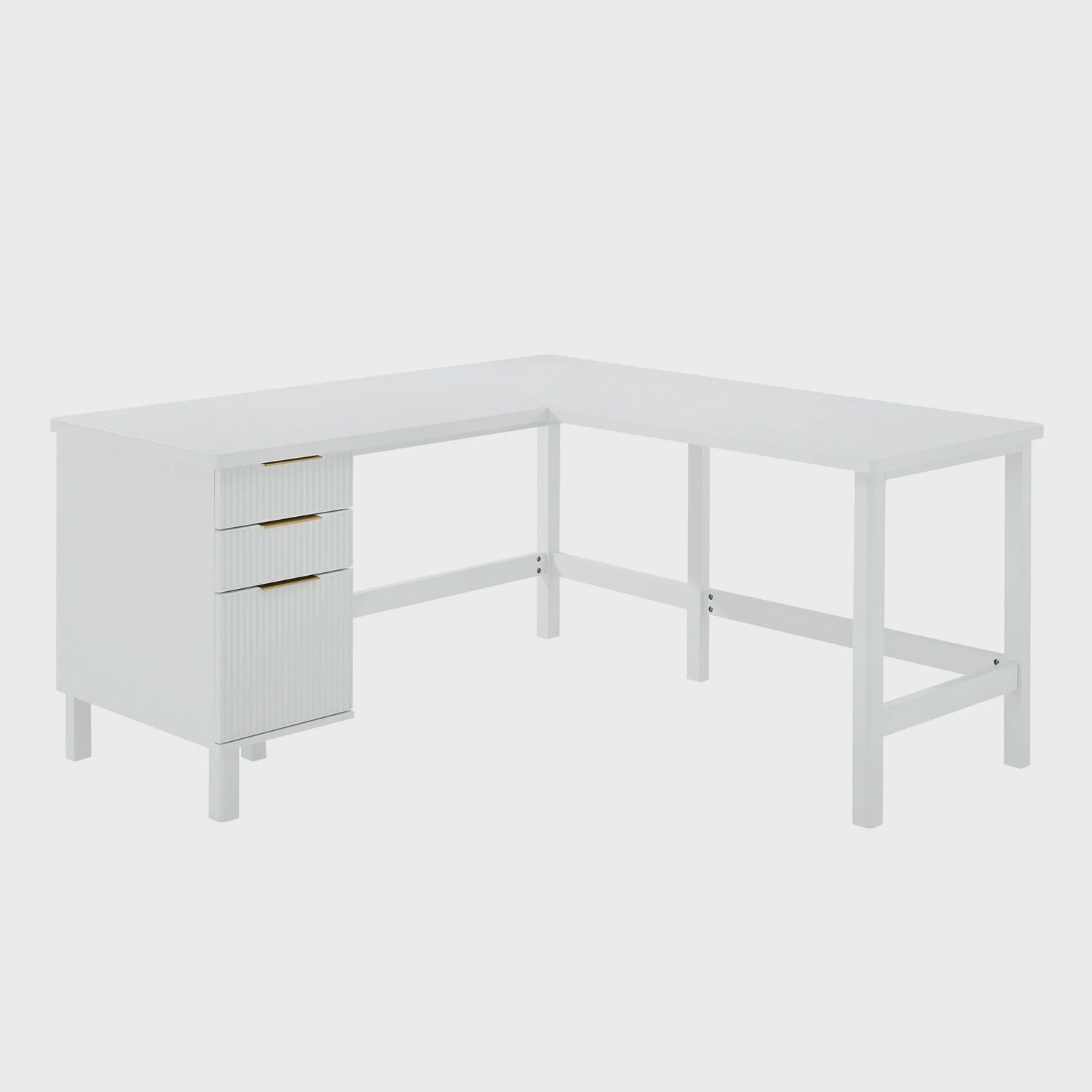 Better Homes &amp; Gardens BHS436249972001 Lillian Fluted L-Shape Desk