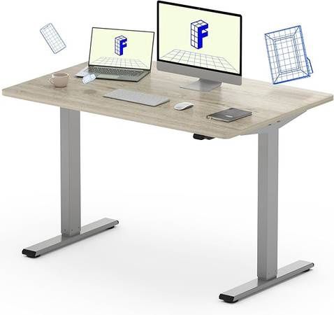 EC1 48&quot; x 30&quot; Essential Adjustable Desk, Electric Standing Desk