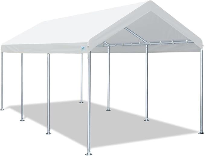 ADVANCE OUTDOOR 10x20 ft Heavy Duty Carport Potable Car Canopy
