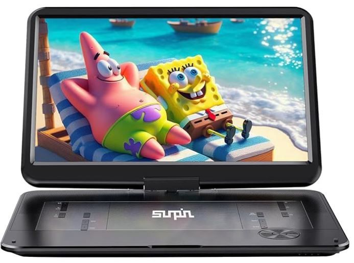 SUNPIN 17.9&quot; Portable DVD Player with 15.6&quot; Large HD Swivel Screen