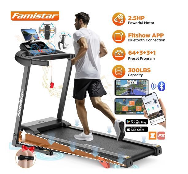 Famistar 2.5HP Folding Treadmill T70