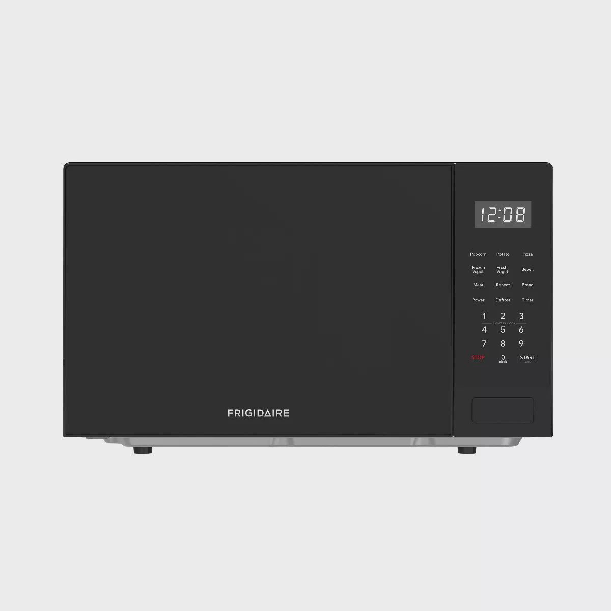 Frigidaire 900W 0.9CF Countertop Microwave Oven Black: 1-Year Warranty, 6 Programs, 10 Speeds,