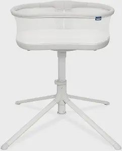 HALO BassiNest Swivel Sleeper 3.0 – Over-Bed Baby Bassinet with 360 Rotation, Adjustable Height, Breathable Mesh, Safe Close Sleeping, Lowering