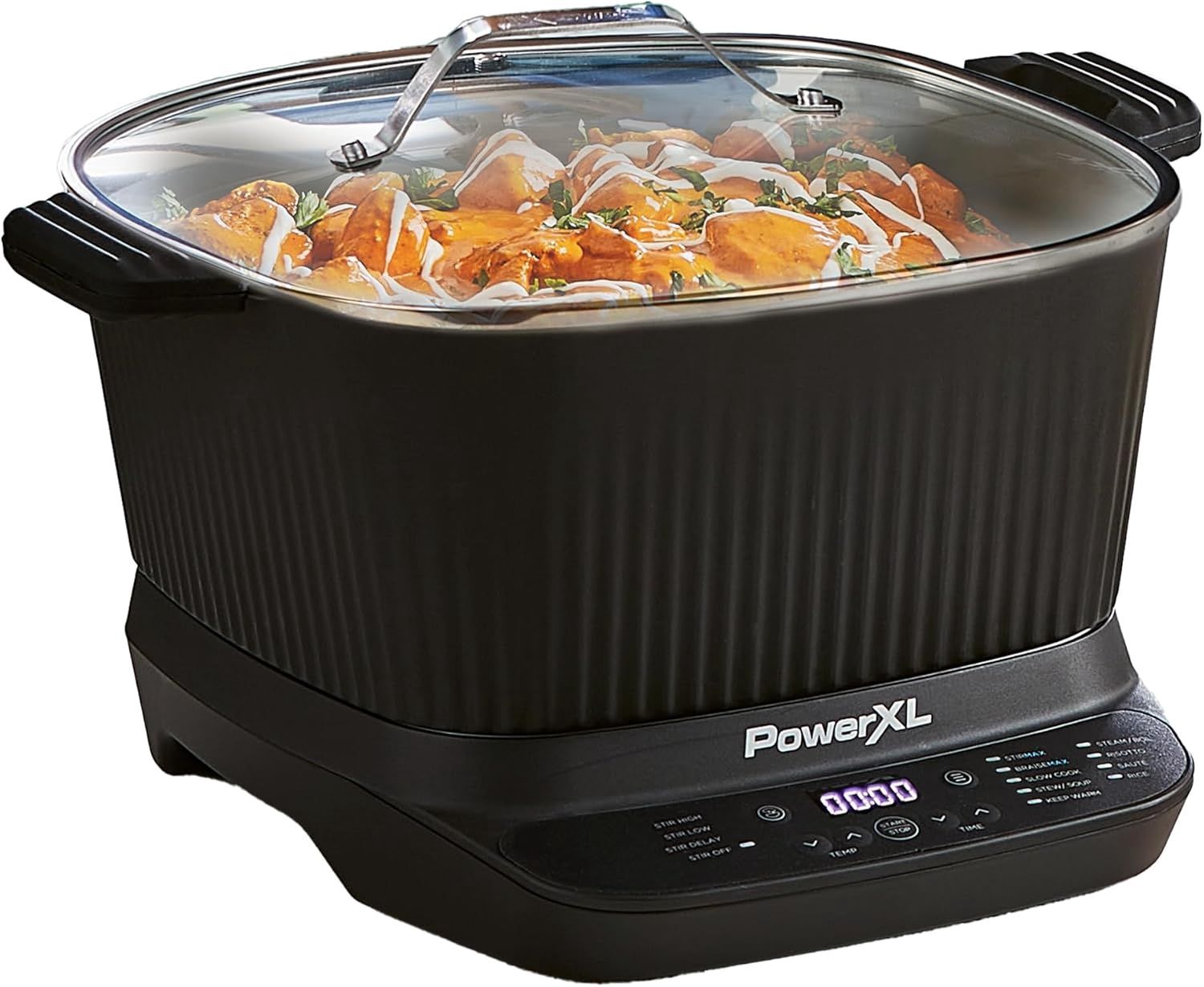 STIRMAX 7.5 Quart Digital Multi-Cooker with Automatic Paddle to Stir and Shred, 9 in 1