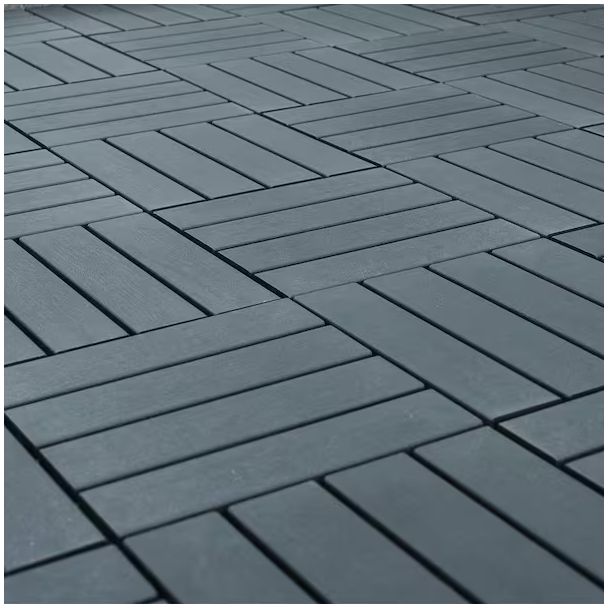 44ct 1 ft. x 1 ft. All-Weather Plastic Square Interlocking Deck Tiles