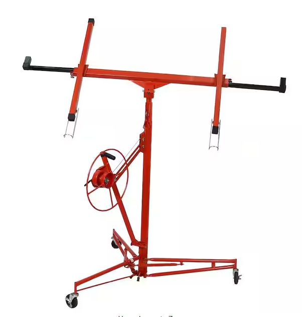 11 ft. Drywall Panel Hoist Drywall Lift Rolling Panel Lift