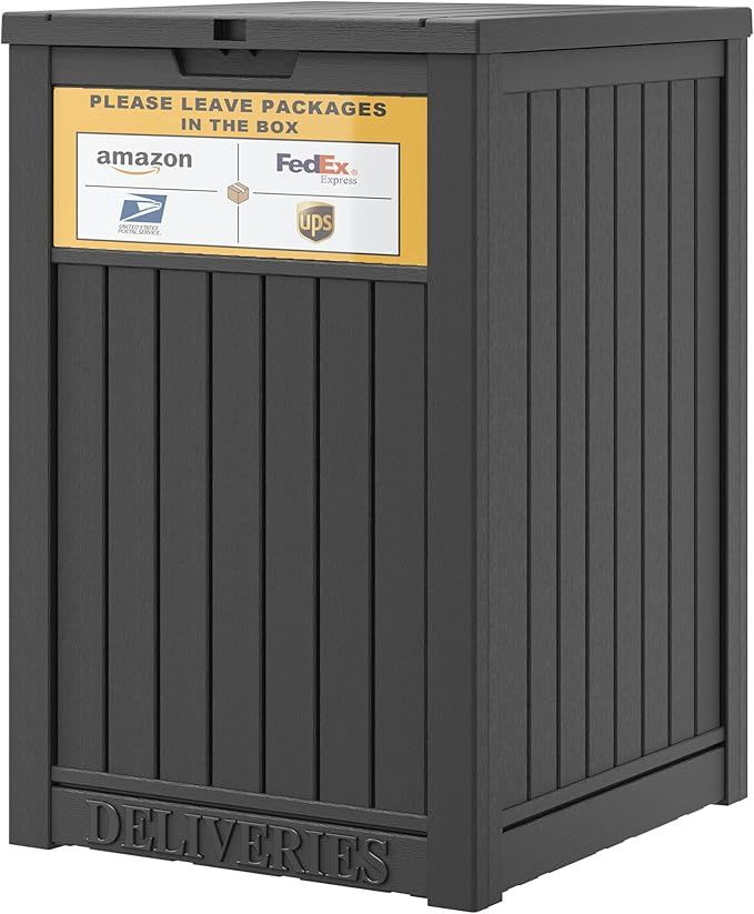 Package Delivery Box for Porch with Delivery Sign, Upgrade 48 Gallon