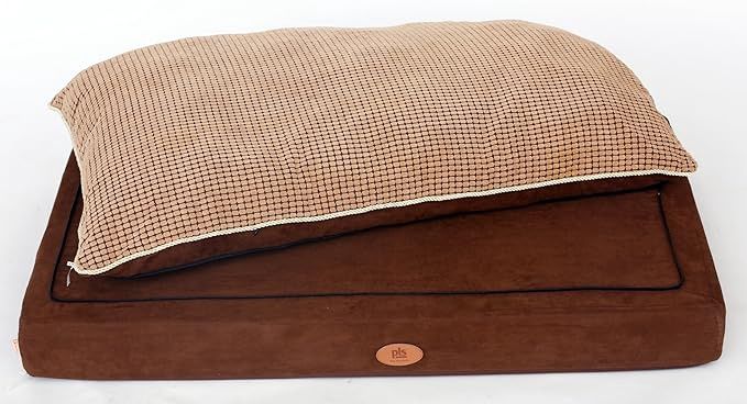 PLS Pet Paradise Orthopedic Pet Bed, Orthopedic Dog Bed, (Medium, 27Wx35L), Foam Dog Bed, Dog Beds for Large Dogs, Firm Medical Grade Foam, Plush Top, Easy-Clean