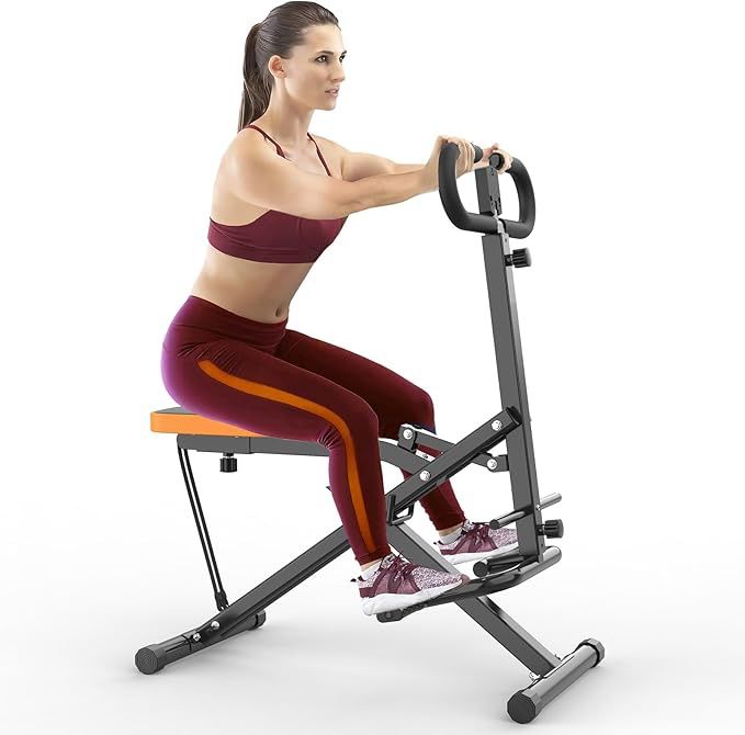 Glutes Workout Squat Machine for Home with Resistance Bands,