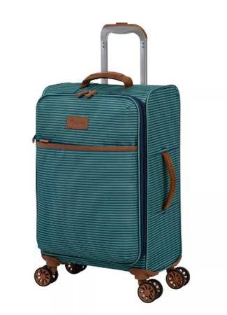 it luggage Beach Stripes 22&quot; Softside Carry-on 8 Wheel Spinner, Teal