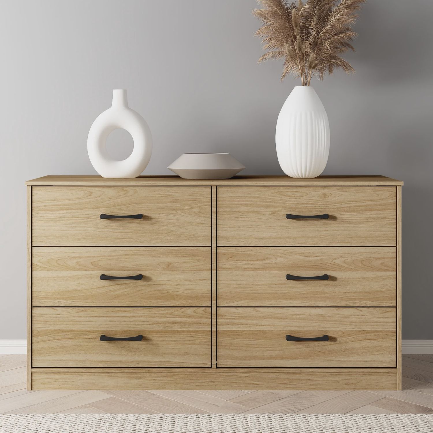 Mainstays Ardent 6 Drawer Dresser, Euro Oak