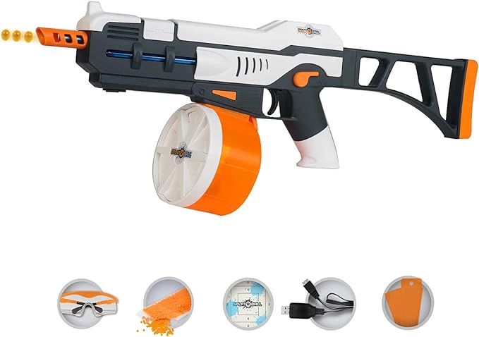 SplatRball SRB1200 Full Auto Rechargeable Battery Powered Water Bead Gel Ball Blaster Kit.