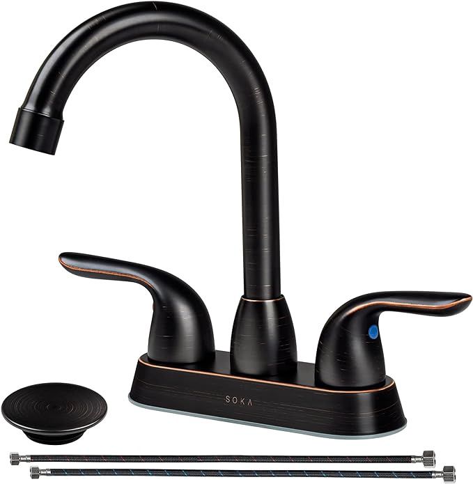 4&quot; Two-Handle Centerset Bathroom Lavatory Faucet