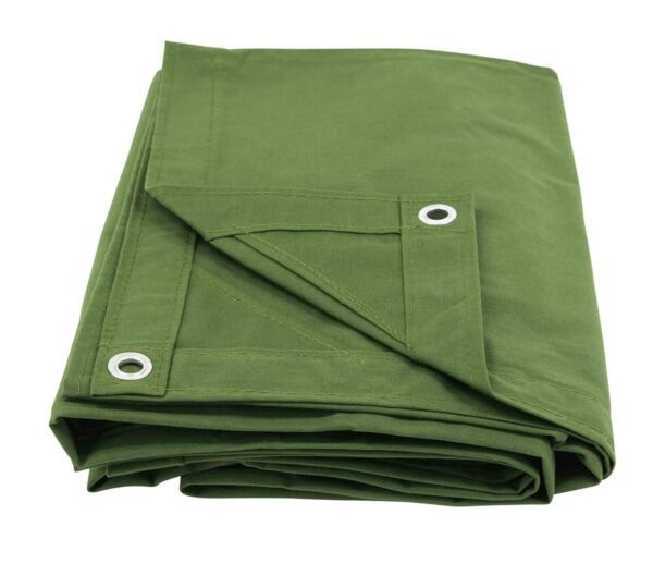 12&#39; x 16&#39; Canvas Tarp - Green