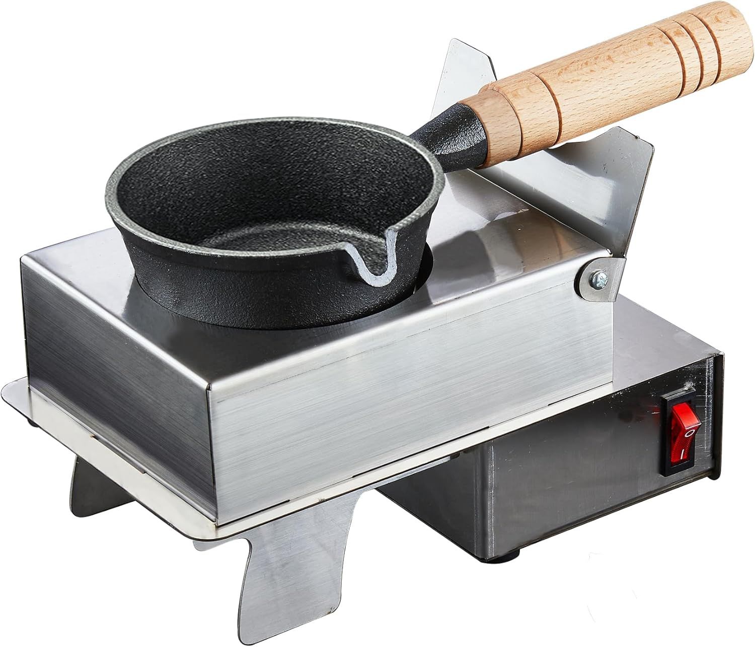 Lead Melting Pot for Fishing Weight Molds &amp; Bullet Casting Molds, 3Qts 6 Lbs Pot Separated from Stainless Steel Metal Base Melts Lead Quickly (5qt)