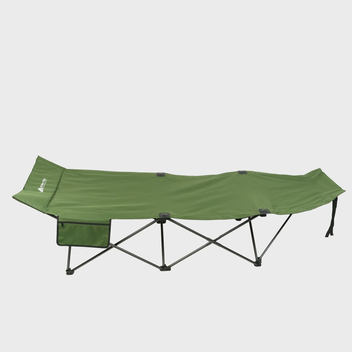 Ozark Trail Adult Camp Cot, Green, 80.2 inches x 30.2 inches x 23.5 inches