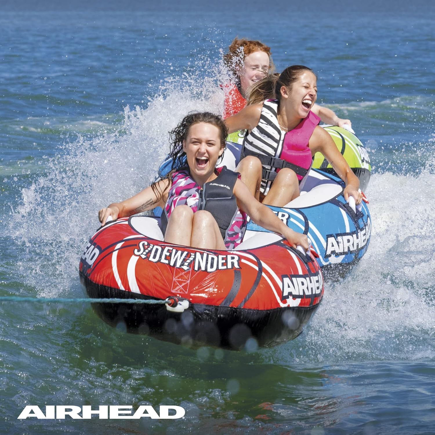 Airhead Sidewinder 3 tubes infltable 1-3 Person Tube Package Fun Gift