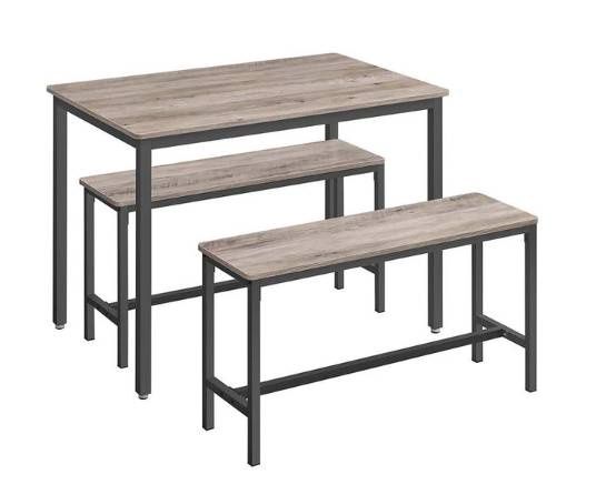 Dining Table with 2 Benches
