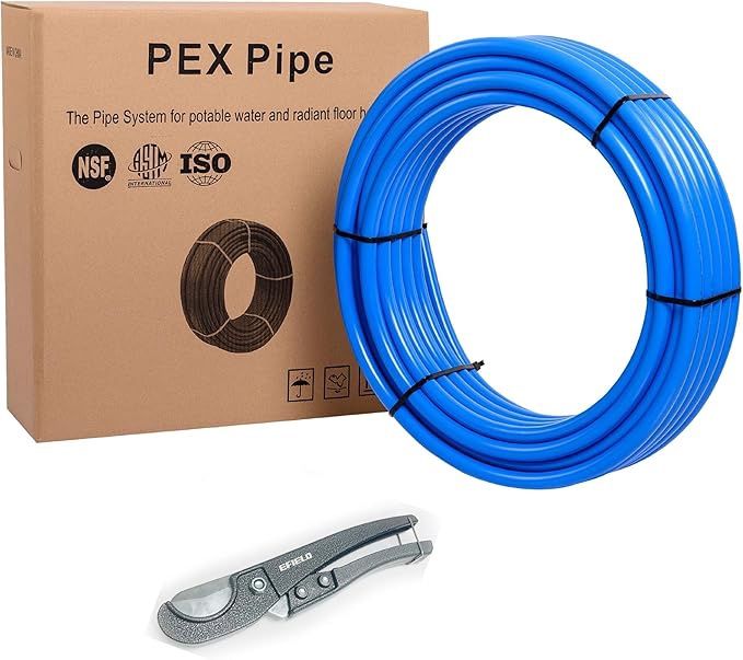 EFIELD 1/2 Inch 100 ft Pex-B Piping Blue Color, NSF Certified