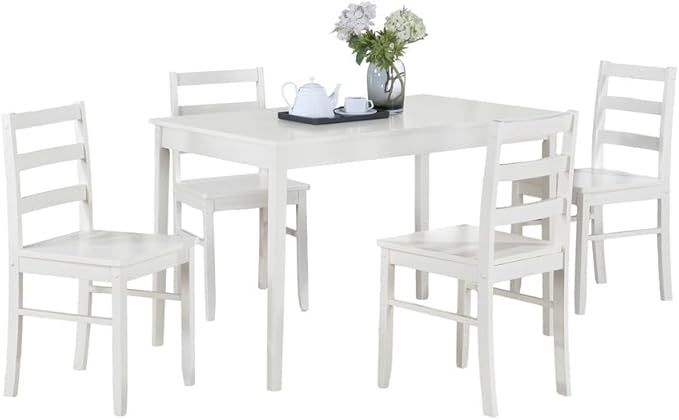Lavinia 5-Piece White Dining Set - $100 (norton)