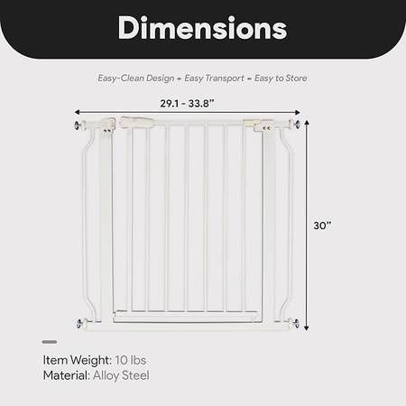 BalanceFrom Walk-Thru Safety Gate 29.1&quot; to 33.8&quot; Opening